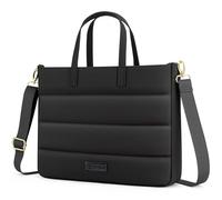 RAINYEAR 13-14 Pollici Signore Borsa del computer portatile per Macbook Notebook Chromebook, caso elegante per il lavoro d'ufficio Business University, Borsa con scomparto del computer portatile, Nero