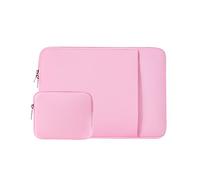 RAINYEAR 14 pollici Manicotto del computer portatile compatibile con 14 Pollici Notebook Chromebook, 15 Pollici Macbook Pro M4 M3 M2 Caso con tasca frontale Accessori Pouch, Rosa
