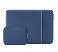 RAINYEAR 15,6 Pollici Custodia Protettiva per Laptop Custodia Protettiva con Cerniera con Tasca Frontale e Accessori Pouch, Compatibile con 15,6 Pollici Notebook Ultrabook Chromebook, Blu Navy