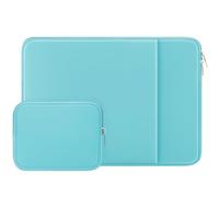 RAINYEAR 15,6 Pollici Custodia Protettiva per Laptop Custodia Protettiva con Cerniera con Tasca Frontale e Accessori Pouch, Compatibile con 15,6 Pollici Notebook Ultrabook Chromebook, Blu
