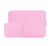 RAINYEAR 15,6 Pollici Custodia Protettiva per Laptop PC Computer Portatili Sleeve Caso Borsa da Trasporto con Piccola Borsa Aggiuntiva,Compatibile con 15,6" Chromebook Ultrabook Notebook,Rosa