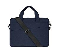 RAINYEAR 15,6 Pollici Laptop Borsa a Tracolla per PC Portatile 15,6" Notebook Chromebook, Custodia Protettiva Impermeabile Sleeve con Manici Cinturino, Blu Navy