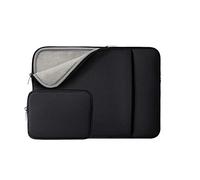 RAINYEAR 15,6 pollici Laptop Sleeve Custodia morbida Borsa con fodera soffice con tasca frontale e custodia per accessori, compatibile con 15,6 pollici Notebook Computer Chromebook, Nero