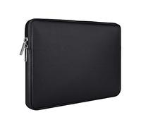 RAINYEAR 15 pollici Manicotto del computer portatile morbido PU custodia in pelle protettiva sacchetto imbottito Compatibile con 15,4 MacBook Pro, Surface 3/4 15 pollici, nuovo XPS 15 Touch, Nero