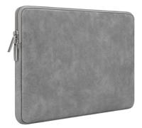 RAINYEAR 16 Pollici Manicotto del computer portatile PU Custodia in pelle scamosciata Sacchetto protettivo per 16 Pollici MacBook Pro/Max M1 M2 M3 M4 A2141 A2485 A2780 A2991 A3403 A3186, Grigio