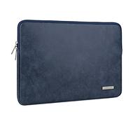RAINYEAR 16 Pollici Manicotto del computer portatile PU Custodia in pelle scamosciata Sacchetto protettivo per 16 Pollici MacBook Pro/Max M1 M2 M3 M4 A2141 A2485 A2780 A2991 A3403 A3186, Profondo Blu