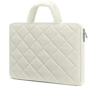 RAINYEAR Custodia imbottita per laptop da 15,6-16 pollici compatibile con Lenovo Thinkpad Ideapad Vivobook Chromebook Notebook, custodia protettiva per Macbook Pro M4 M3 M2 M1 da 16 pollici, Beige