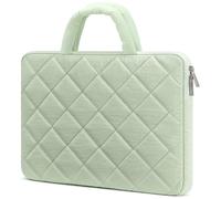 RAINYEAR Custodia imbottita per laptop da 15,6-16 pollici compatibile con Lenovo Thinkpad Ideapad Vivobook Chromebook Notebook, custodia protettiva per Macbook Pro M4 M3 M2 M1 da 16 pollici, Verde