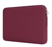 RAINYEAR Custodia per laptop compatibile con notebook Chromebook da 13,3 pollici e MacBook Pro/Max da 14 pollici M5 M4 M3 M2 M1; custodia protettiva con rivestimento morbido e cerniera, Rosso