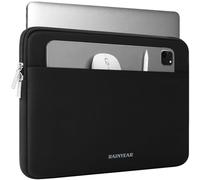 RAINYEAR Custodia per laptop da 13,3-14 pollici per notebook, Chromebook e Ultrabook, compatibile con MacBook Air da 15 pollici M5 A3448 M4 A3241 M3 A3114 M2 A2941 custodia protettiva, Nero