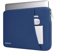 RAINYEAR Custodia per laptop da 13,3-14 pollici per notebook, Chromebook e Ultrabook, compatibile con MacBook Air da 15 pollici (modelli M5, M4, M3, M2, A3448, A3241, A3114, A2941), Blu Navy