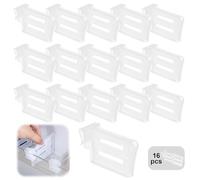 Rairsky 16 Pezzi Divisori per Frigorifero Regolabili, Frigorifero Divisore, Separatori Frigo Salvaspazio, Separatori per la Casa Cucina Cassetto per Condire Pacchette, Bevande, Uova