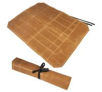 Rairsky Borsa Coltelli Chef,Borsa Porta Coltelli da Chef con Sette Slot,Borsa per Coltelli da Chef,per il Lavoro, il Campeggio o per Partecipare a Grigliate in Compagnia,Resistente All'usura (Kaki)