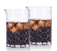 Raisaplin 2 bicchieri da cocktail da 700 ml, con fondo spesso in cristallo soffiato a mano, perfetti per Old Fashioned, Manhattan, Negroni
