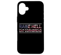 Raise Hell Eat Cornbread Redneck Southern July 4 Country Custodia per iPhone 16 Plus