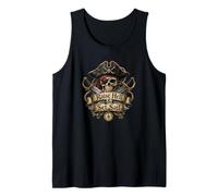Raise Hell & Set Sail Pirate Skull - Avventura Nautica Canotta