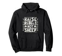 Raise Rebels Not Sheep Motivazione indipendente |----- Felpa con Cappuccio
