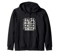 Raise Rebels Not Sheep Motivazione indipendente |----- Felpa con Cappuccio