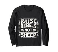 Raise Rebels Not Sheep Motivazione indipendente |----- Maglia a Manica