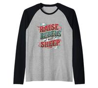Raise Rebels Not Sheep Motivazione indipendente ------ Maglia con Maniche Raglan