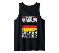 Raised by a German Father Father's Day Germany Flag Canotta