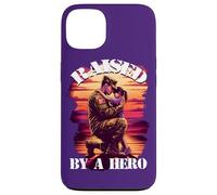 Raised by a Hero Military Father and Daughter Military Kids Custodia per iPhone 13