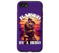 Raised by a Hero Military Father and Daughter Military Kids Custodia per iPhone SE (2020) / 7/8