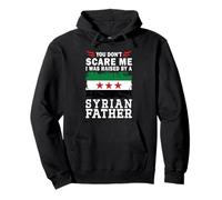 Raised by a Syrian Father Father's Day new Syria Flag Felpa con Cappuccio