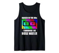 Raised in The 80s Cassette Tape Funny Retro Canotta