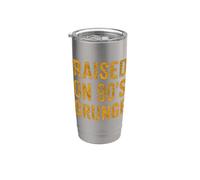 Raised On 90s Grunge Vintage Alternative Rock Design Bicchiere termico in acciaio inox doppia parete