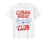 Raised On Cuban Bread And Croquetas Cuba Hispanic Heritage Maglietta