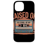 RAISED ON OLD SCHOOL HIP HOP Cassetta Vintage Rap Anni 80 Custodia per iPhone 14