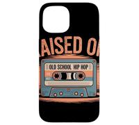 RAISED ON OLD SCHOOL HIP HOP Cassetta Vintage Rap Anni 80 Custodia per iPhone 15