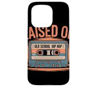 RAISED ON OLD SCHOOL HIP HOP Cassetta Vintage Rap Anni 80 Custodia per iPhone 15 Pro