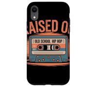 RAISED ON OLD SCHOOL HIP HOP Cassetta Vintage Rap Anni 80 Custodia per iPhone XR