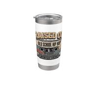 Raised ON Old School Hip HOP Tshirt Cassette Graffiti Rap Bicchiere termico in acciaio inox doppia parete