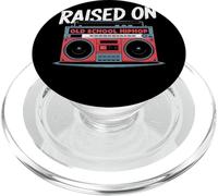 RAISED ON OLD SCHOOL HIPHOP Boombox Retrò Rap Musica 80 PopSockets PopGrip per MagSafe