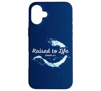 Raised to Life - Christian Faith Church Baptism Romans 6:4 Custodia per iPhone 16 Plus