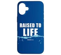 Raised to Life - Christian Faith Church Baptism Romans 6:4 Custodia per iPhone 16 Plus
