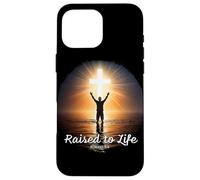 Raised to Life - Christian Faith Church Baptism Romans 6:4 Custodia per iPhone 16 Pro Max