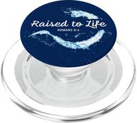 Raised to Life - Christian Faith Church Baptism Romans 6:4 PopSockets PopGrip per MagSafe
