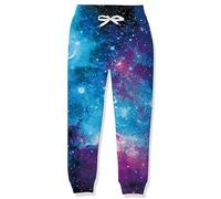 RAISEVERN Pantaloni Viola Ragazzo Cool 3D Tuta Sportiva Divertente Bambino Stampa Ragazza Galassia Jogger Adolescenti Festa Regalo, 9-12 Anni