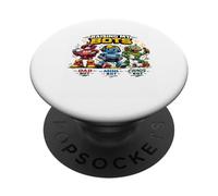 Raising Bots Dad Mini Chaos Divertente Parenting Humor Binario PopSockets PopGrip Adesivo