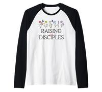 Raising Disciples Blessed Mom Christian Bible Proverbs 22:6 Maglia con Maniche Raglan