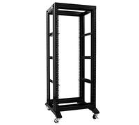 RAISING ELECTRONICS Server Rack Open Frame Rack 4 Post 19 Regolabile Server Audio Rack Acciaio Laminato a Freddo 27U17??Depth