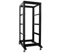 RAISING ELECTRONICS Server Rack Open Frame Rack 4 Post 19" Regolabile Server/Audio Rack Acciaio Laminato a Freddo 27U-24’’Depth