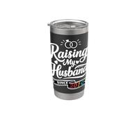 Raising My Husband Since 2019 Funny Wedding Anniversary Wife Bicchiere termico in acciaio inox doppia parete