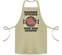 Raising The Bistecche Divertente Griglia Barbeque Cotone Grembiule 100% Organico
