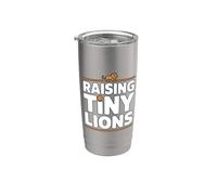 Raising Tiny Lions Bicchiere termico in acciaio inox doppia parete