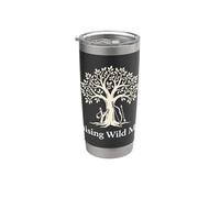 Raising Wild Men Ragazzo Genitore Mamma Bicchiere termico in acciaio inox doppia parete